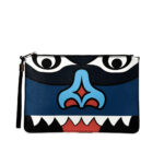 Sacoche à main en cuir PU pour homme avec motifs Incas