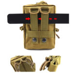 Petite sacoche militaire kaki avec bandoulière pour homme