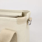 Sacoche bandoulière en toile blanche pour femme