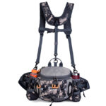 Sacoche banane grise homme de randonnée avec maintien pour le dos